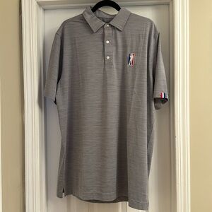 U Suck At Golf Apparel Co. polo - size X-Large - grey color